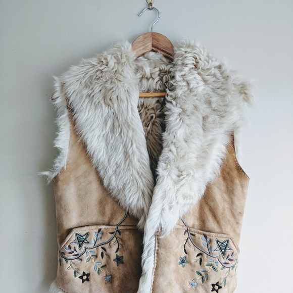 ralph lauren shearling vest